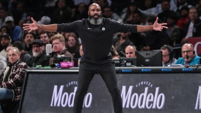 Brooklyn Nets head coach Jacque Vaughn